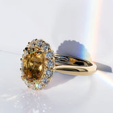 Imperial Topaz & Diamond Ring - Dracakis Jewellers